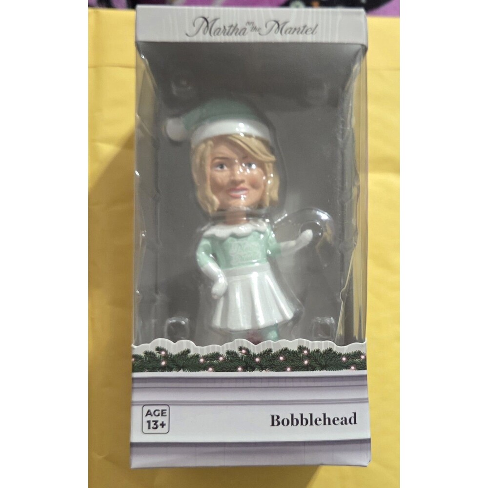 Martha Stewart Martha on the Mantel Bobblehead Christmas‎ Holiday Decor NEW 2025